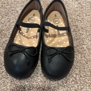Wonder Nation Black Bow Dress Shoes